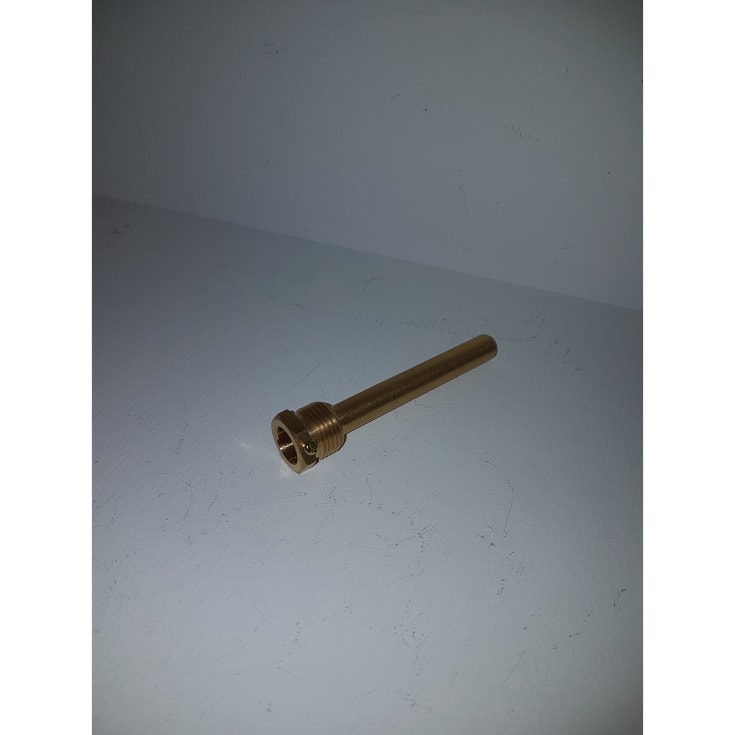 Messingrør, ½&quot;x63 mm, passer til RF-termometer 48066x-xxx