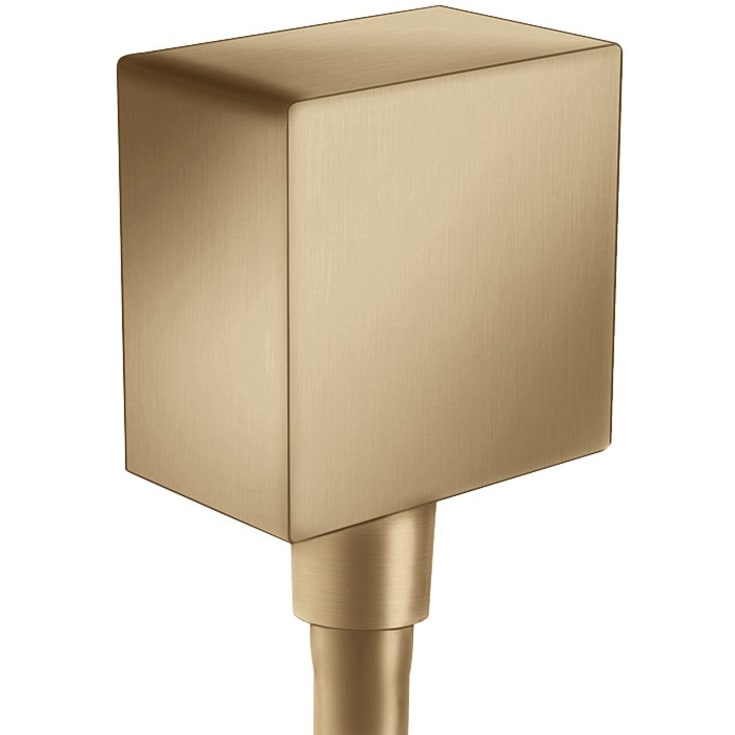 Hansgrohe FixFit Square slangeuttak, børstet bronse