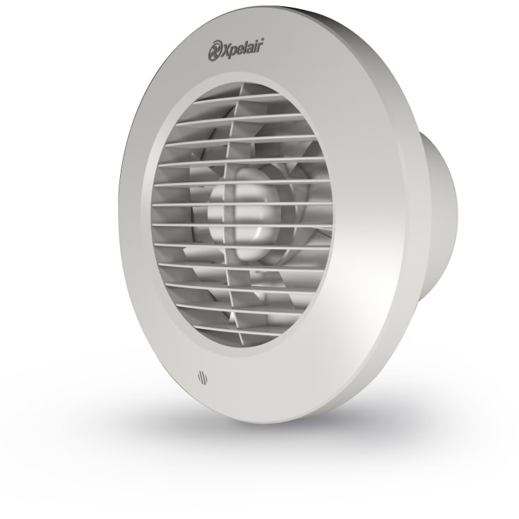 XPELAIR fläkt DX100 BTHR med timer och hygrostat, rund