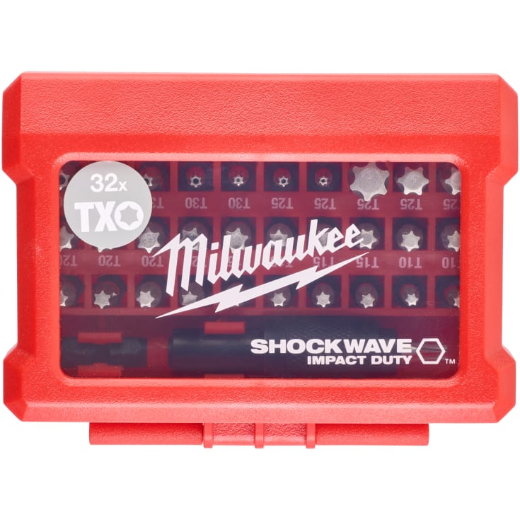 Milwaukee Shockwave Torx bitsett, 32 deler