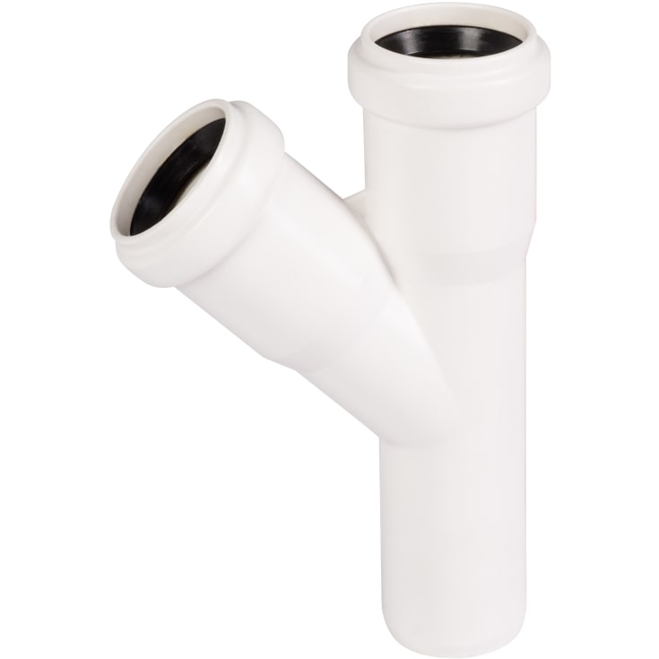 Ostendorf grenrör, 45°, Ø32x32 mm, plast, grå