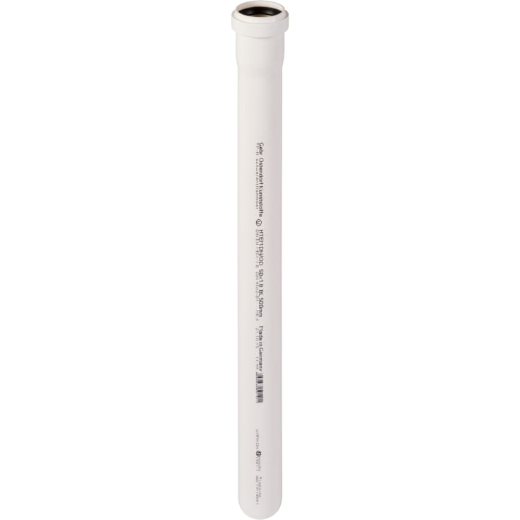 Ostendorf avløpsrør, Ø50 mm, 500 mm, plast, hvitt