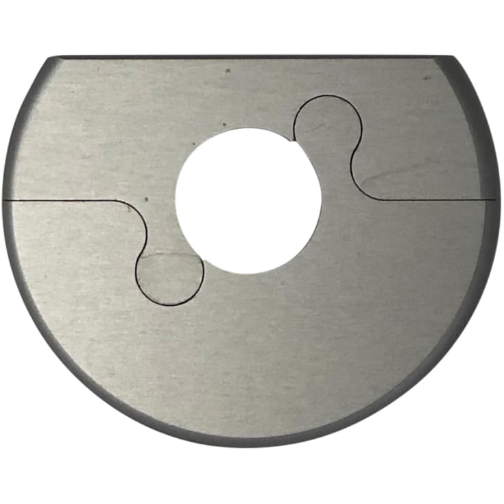 Rosett m/cut, 16 mm, alu natur