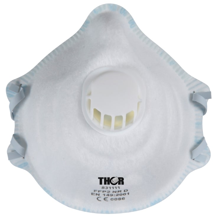 Thor støvmasker m/ventil FFP2 NR D - 10 stk