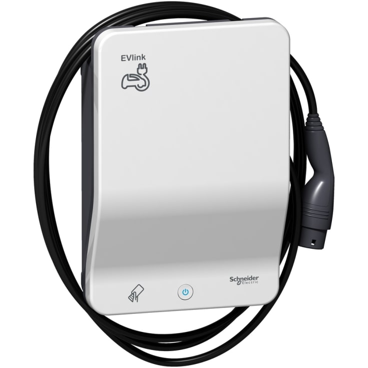 EVLink Ladestander Væg Smart T2 22kW RFID kabel