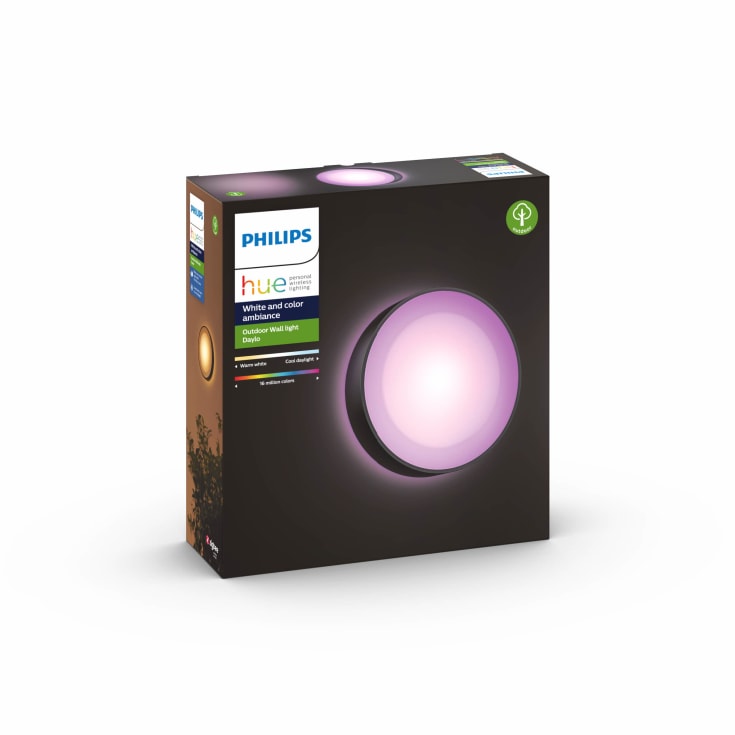Philips Hue Daylo utelys vegg, svart