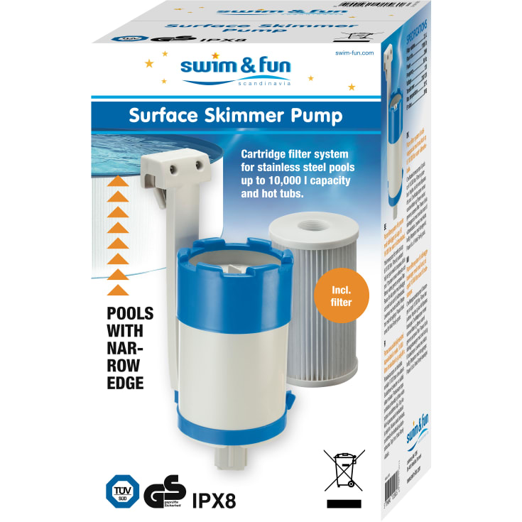 Swim & Fun Surface Skimmer Pump rensesystem
