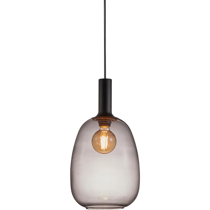 Nordlux Alton pendellampa, rökfärgad, Ø23 cm