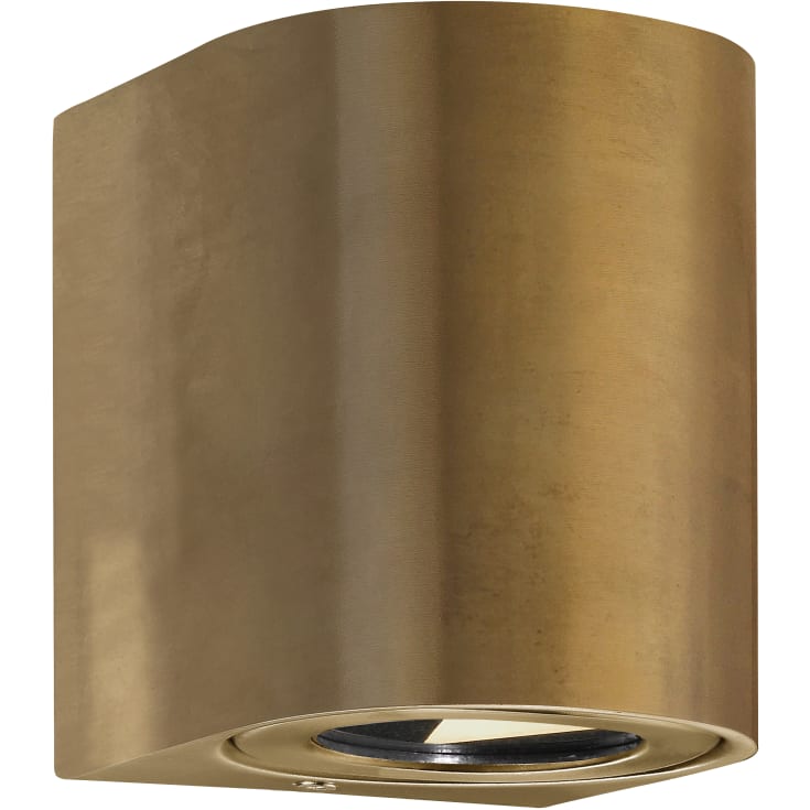 Nordlux Canto 2 vägglampa utomhus, mässing