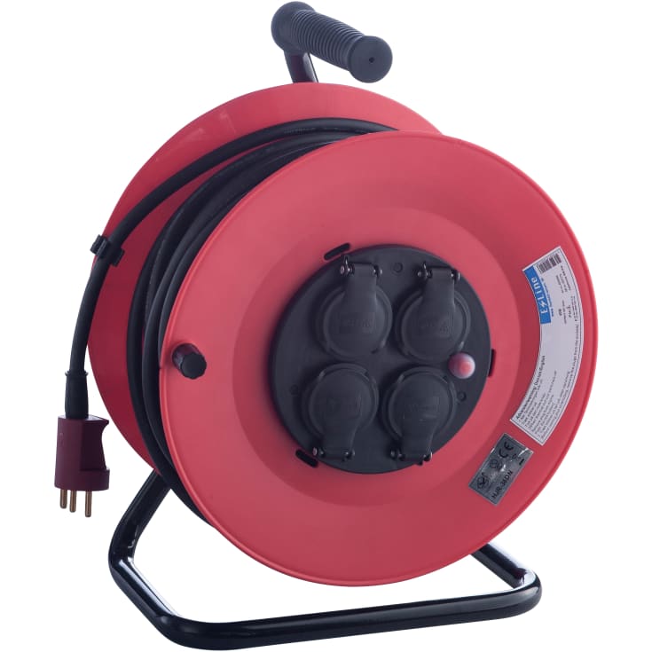 E-Line kabeltrumma, 230 V, med jord, 40 m