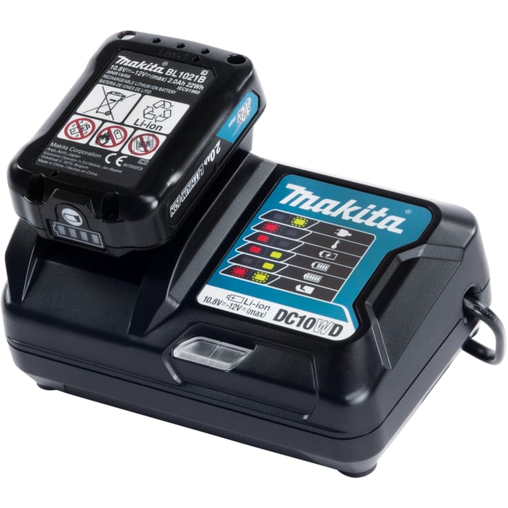 Makita CXT batterisats, med laddare, 12V/2,0 Ah