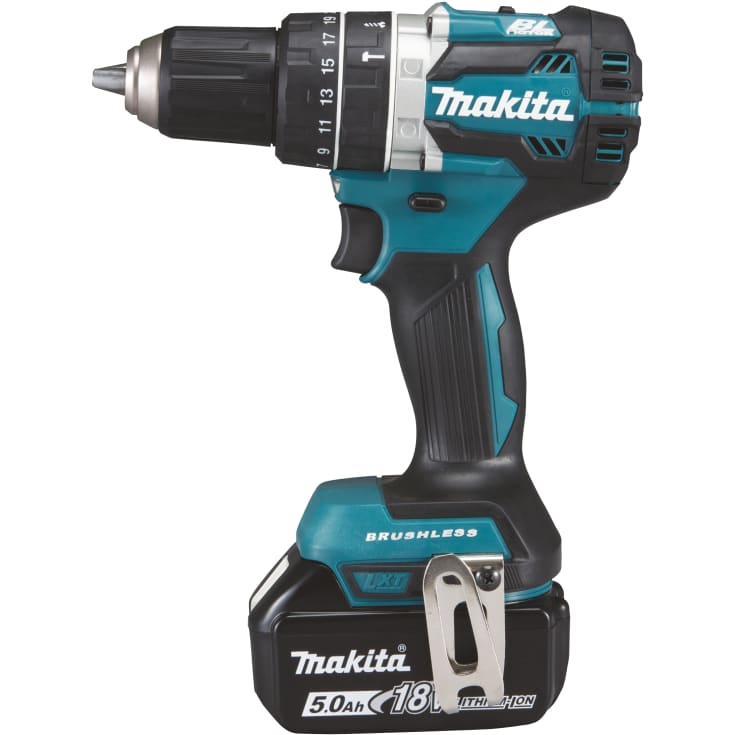 Makita kompakt slagborrmaskin med batterier, 3 x 18 V / 5,0 Ah