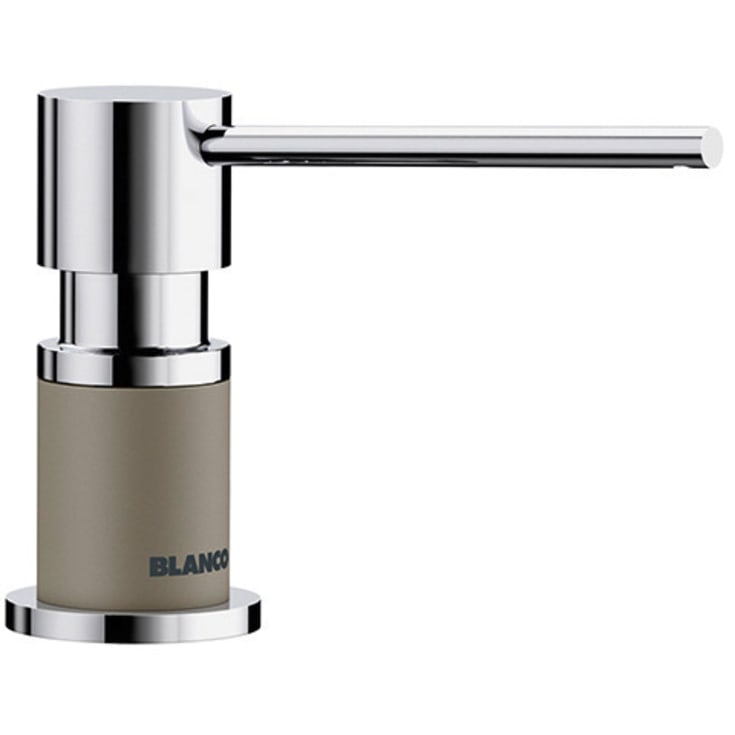 Blanco Lato sæbedispenser, krom/beige