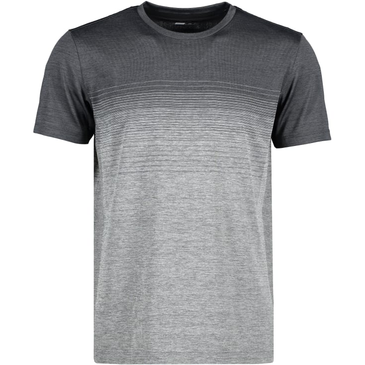 Geyser sømløs stribet T-shirt, G21024, grafit melange, str. L