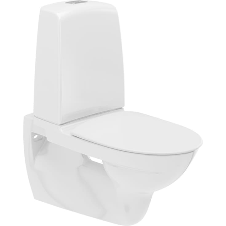Ifö Spira 6293 vägghängd toalett, utan spolkant, rengöringsvänlig, vit