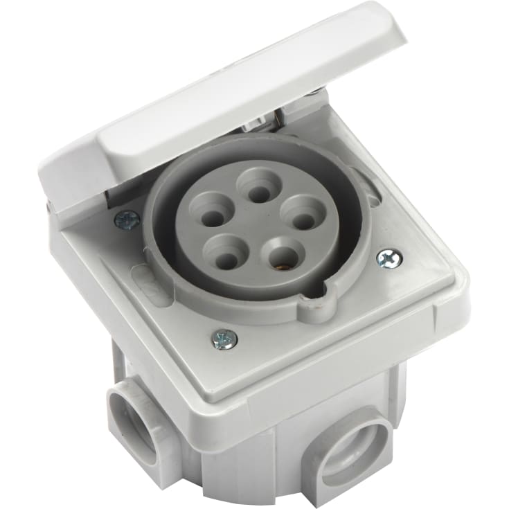 CEE Cepex Veggkontakt 16A 5P 400V IP44 for innfelt installasjon