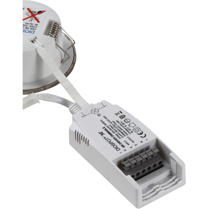 DIOSPOT 30 matt hvit rund 6W 927 320lm 38°