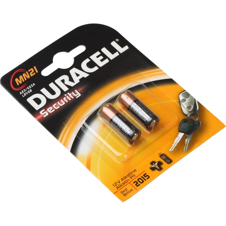 Duracell Security MN21 batterier, 2 stk.