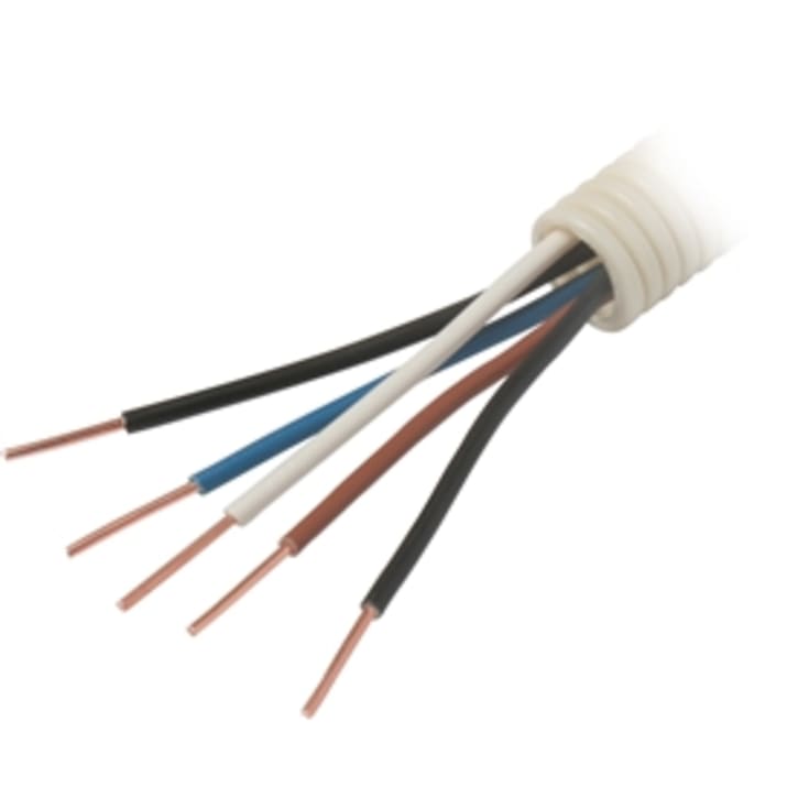 100 meter Flexrør med PVL ledning, 16 mm, 3x1,5 mm²