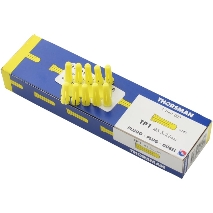 100 st Schneider Thorsman plugg, 22 mm