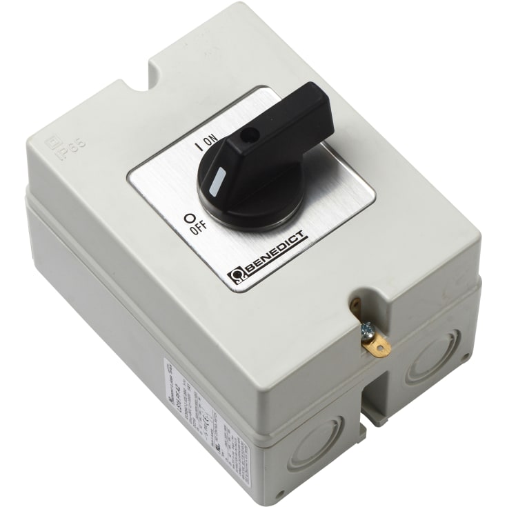 Solar Ab Switch BogJ Solar switch 16A 2Pol DC Leveres komplet i kapsling.