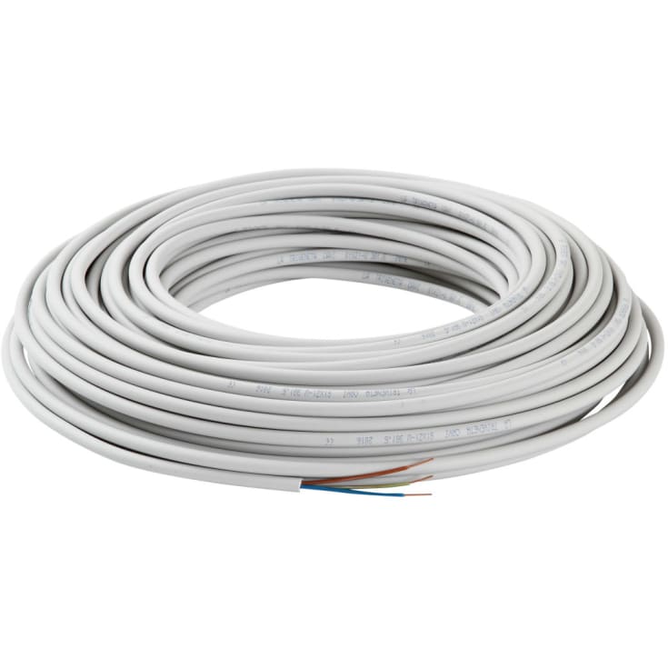 100 meter Afumex installationskabel 3x2,5 mm², 100 meter