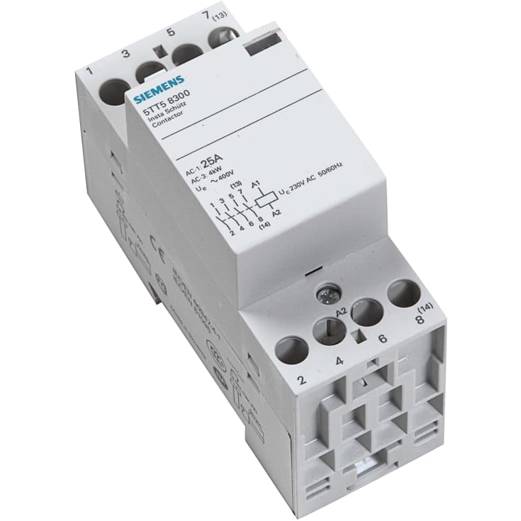 Insta-modulkontaktor 25A, 4 ender, 230V, 2M, 5TT5830-0