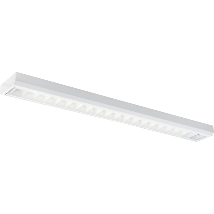 Lareno Modus kontorarmatur for 1 x LED rør, hvid gitter