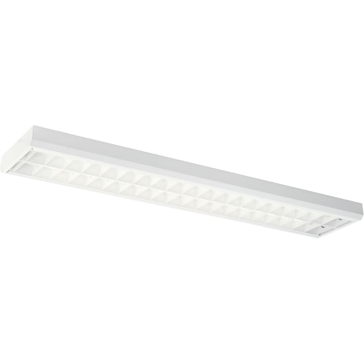 Lareno Modus kontorarmatur for 2 x LED rør, hvidt gitter