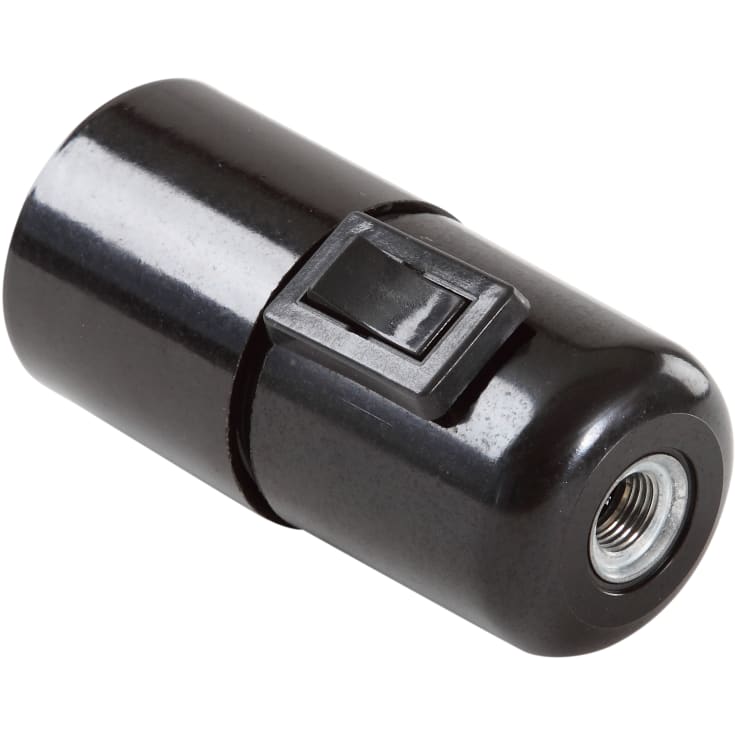Brytaruttag E27 svart M10