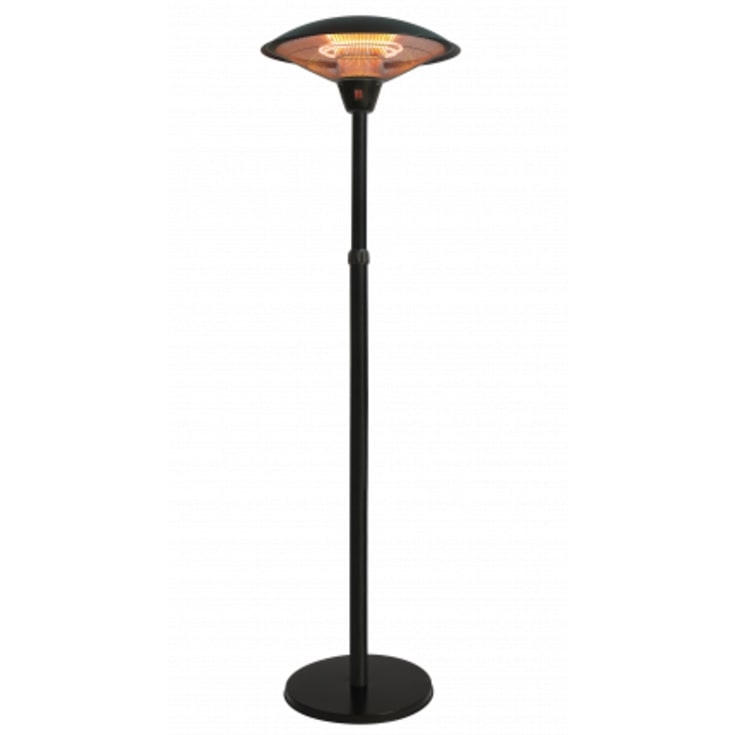 Horthus terassvärmare, infraröd, golvmodell, 3-steg, 2100 W, svart