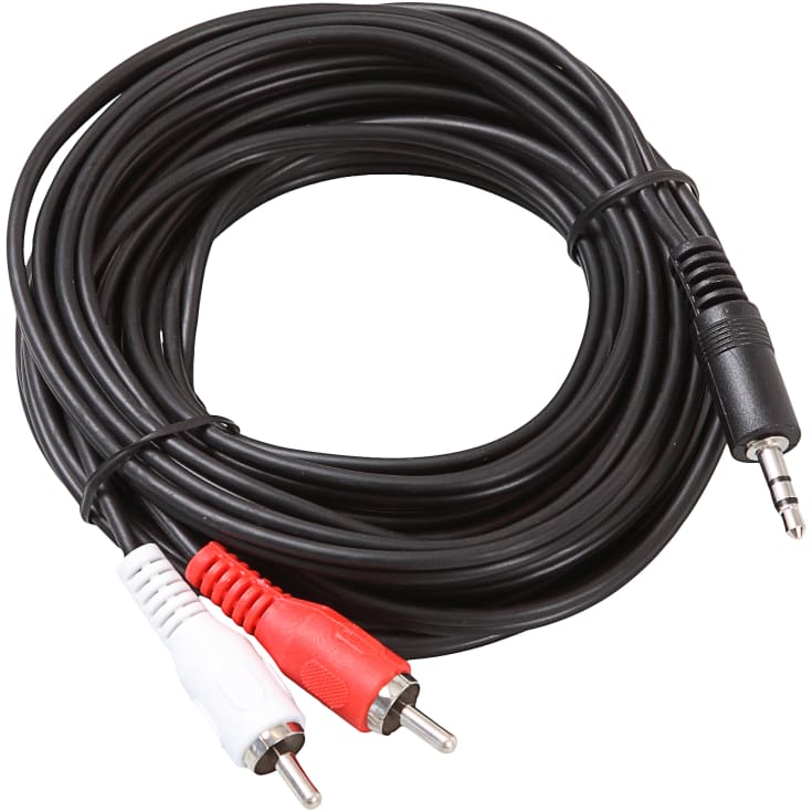 Goobay mini jack & phono RCA kabel, 5 meter