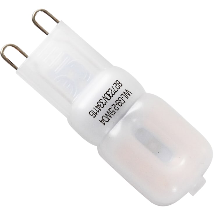 e3light Retro G9 stiftlampa, 2-pack, 2,5W