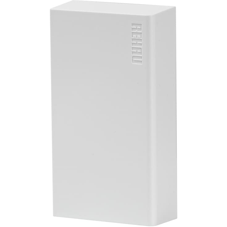 Rehau Signa endestykke, Base 70/110 mm, perlehvid