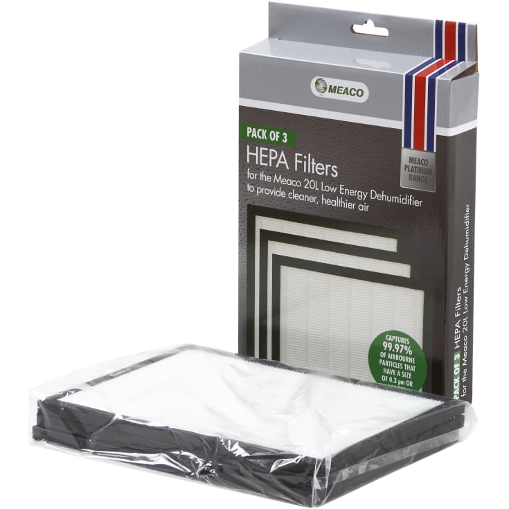 Hepa-filter för avfuktare Meaco 20L Platinum (3 st)
