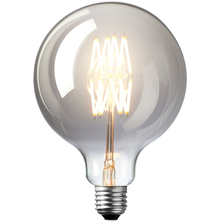Nielsen Light E27 globepære, røykfarget, Ø12,5 cm