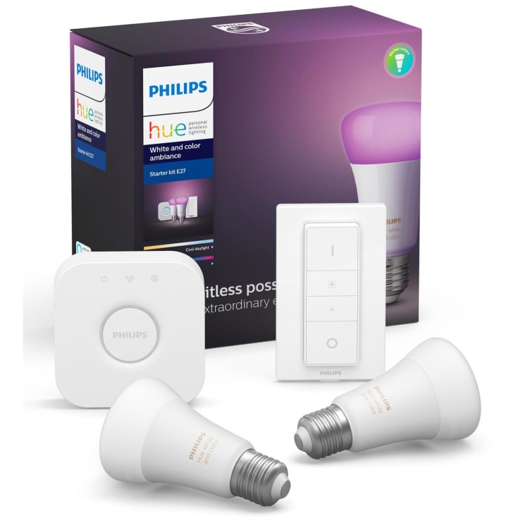 Philips Hue White Color Ambiance E27 standardpære, starter Kit