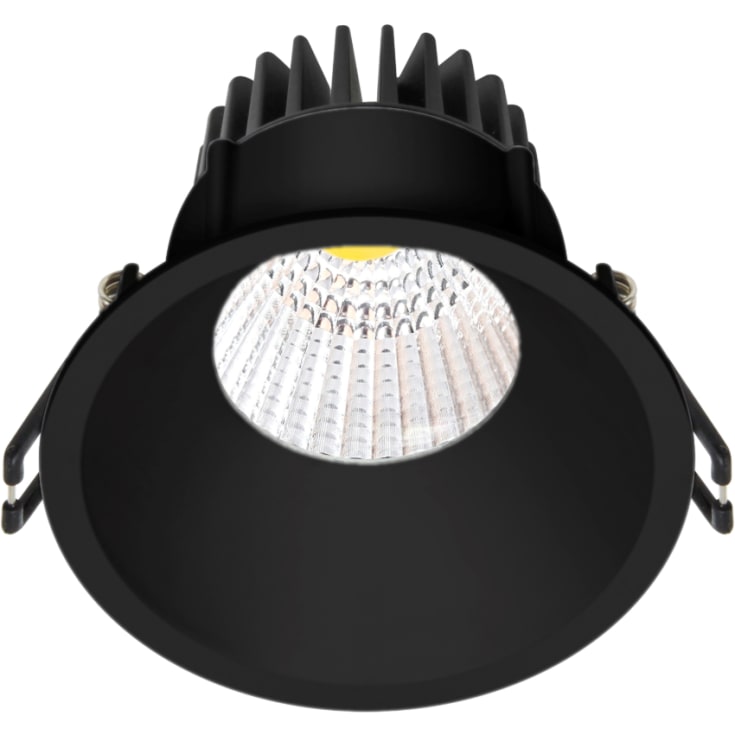 Nordtronic Velia downlight, 10,9W/3000K LED, rund, matt sort