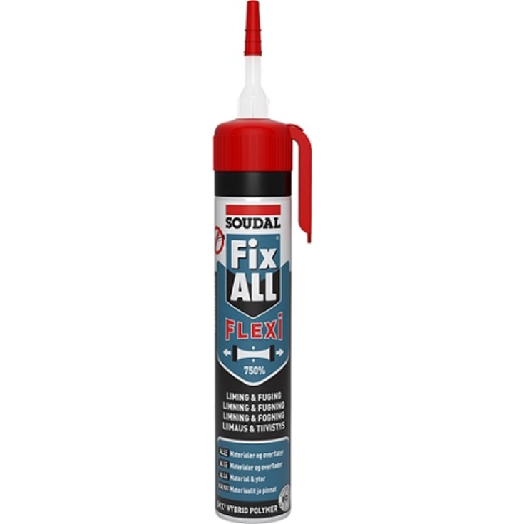 Soudal Fix ALL Crystal multifuge/lim, 200 ml presspack