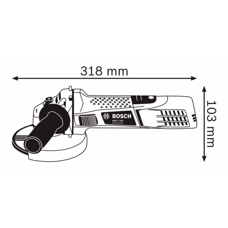 Bosch Professional vinkelsliper GWS 7-125