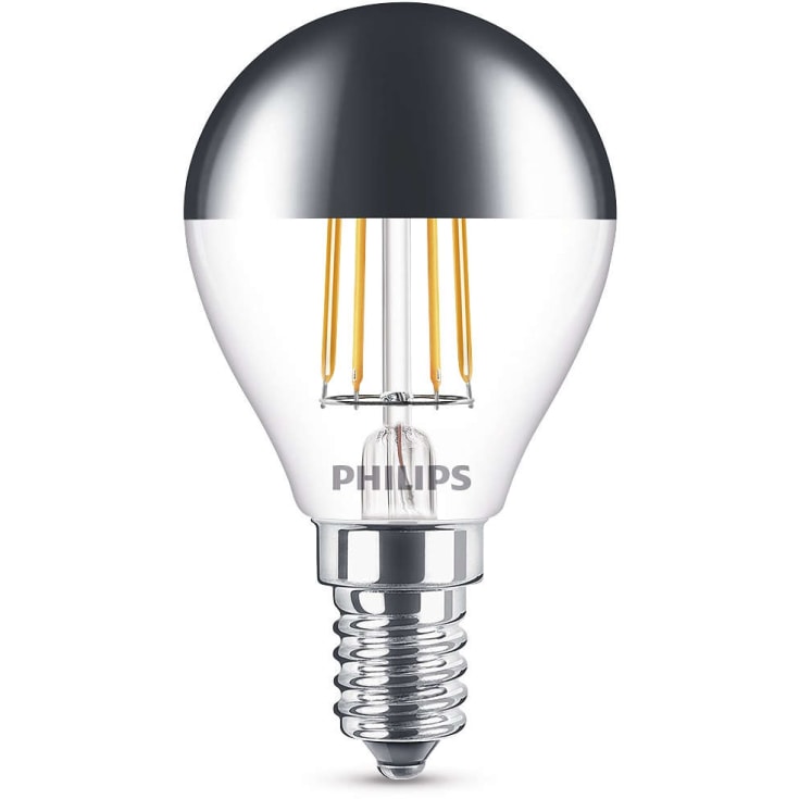 Philips Classic E14 klotlampa, toppförsegling, 2700K, 4W