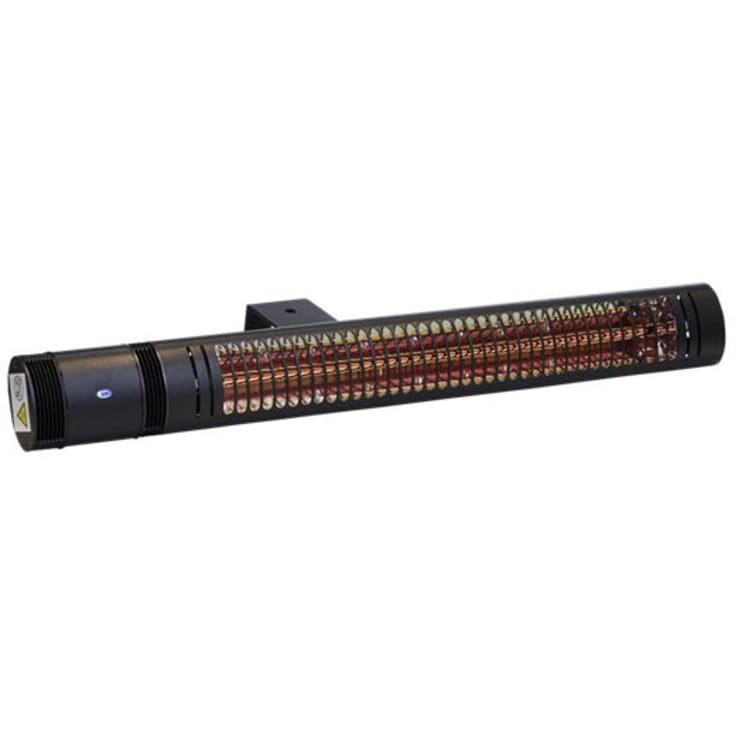 Heat1 infraröd terrassvärmare slim med fjärrkontroll, 660-2000W, svart