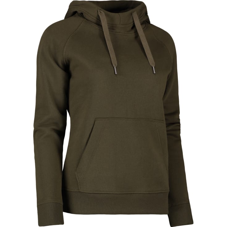 ID Identity dame hoodie, oliven str. S