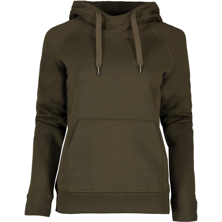 ID Identity dame hoodie, oliven str. S