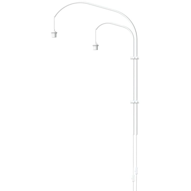 Umage Willow lamphållar för vägg med sladd, 2-arm, vit
