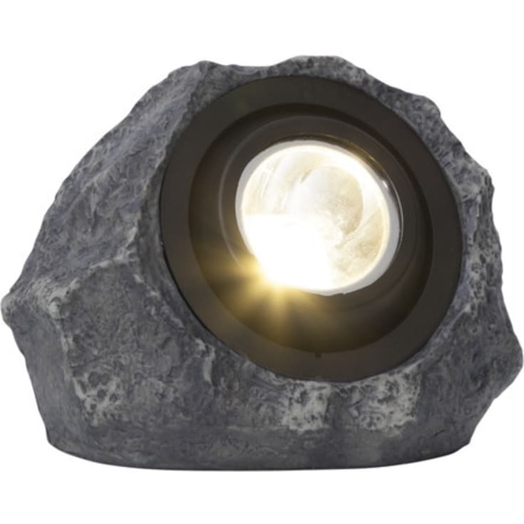 Star Trading Rocky solcellelampe sten, varmt hvidt lys