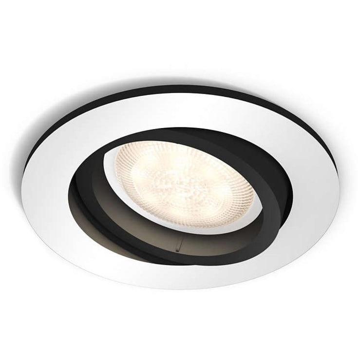 Philips Hue Milliskin rundt indbygningsspot, aluminium