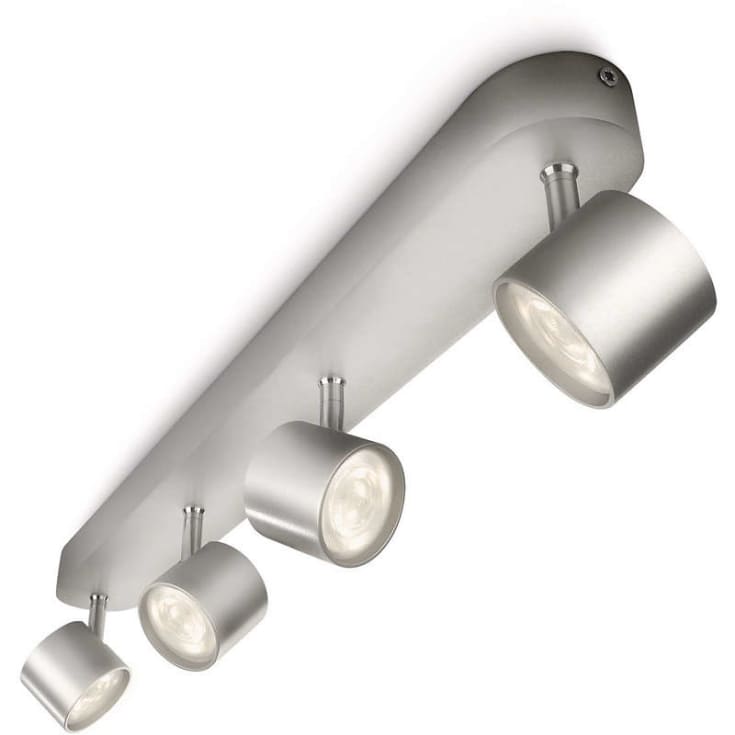 Philips myLiving Star-spotlight, 4 spots, aluminium