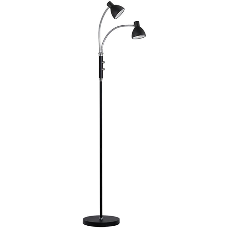 Halo Design Hudson golvlampa, 2-armad, svart