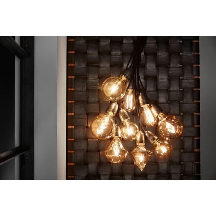 Nielsen Light E27 diamantpære, ravfarget
